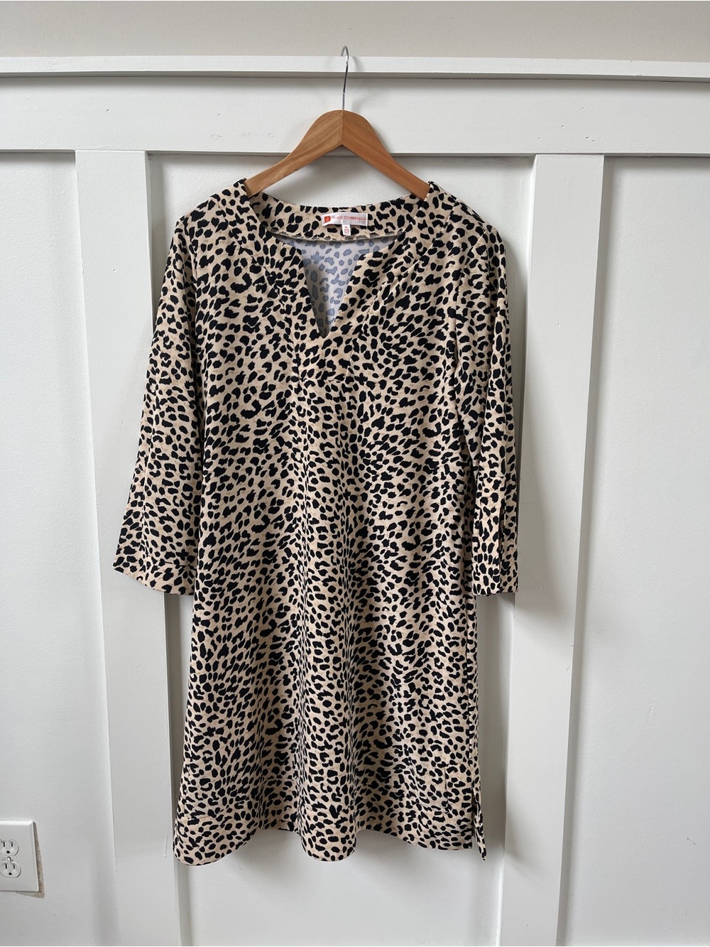 Jude Connally Leopard Print Shift Dress – XL